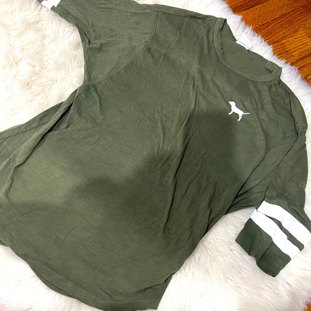 XS PINK ARMY GREEN SHIRT